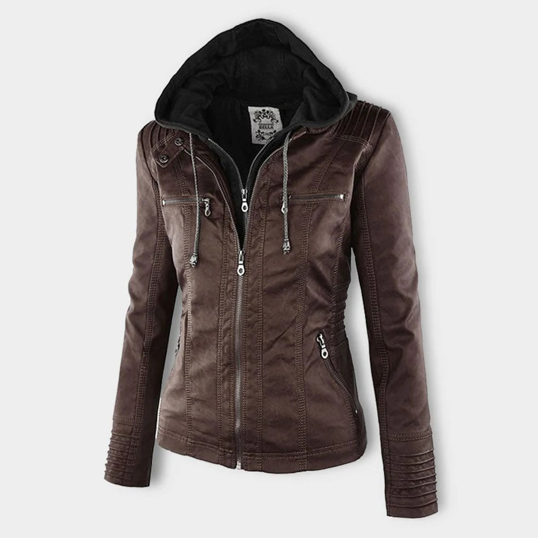 Livia | Veste en Cuir avec Doublure Thermique et Élégance pour Femmes