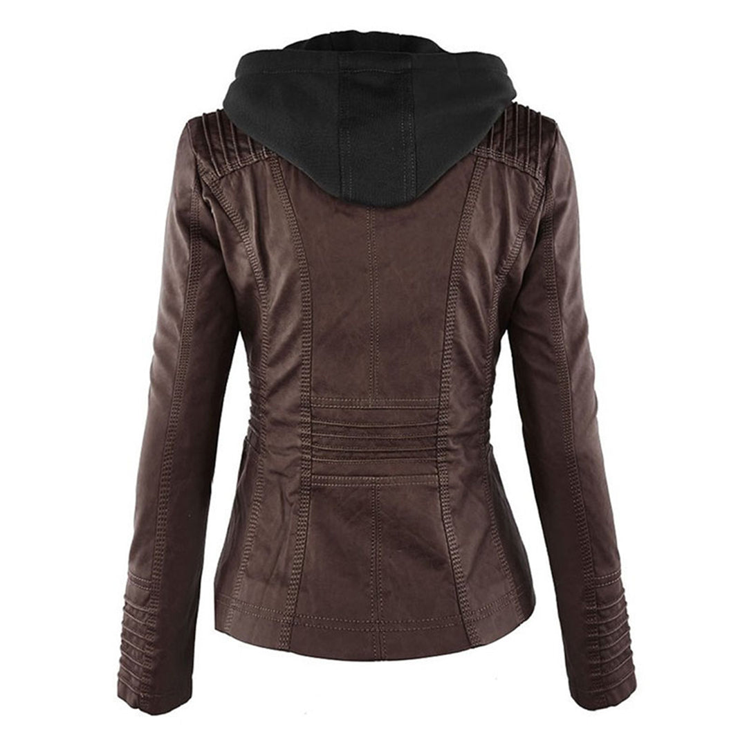 Livia | Veste en Cuir avec Doublure Thermique et Élégance pour Femmes