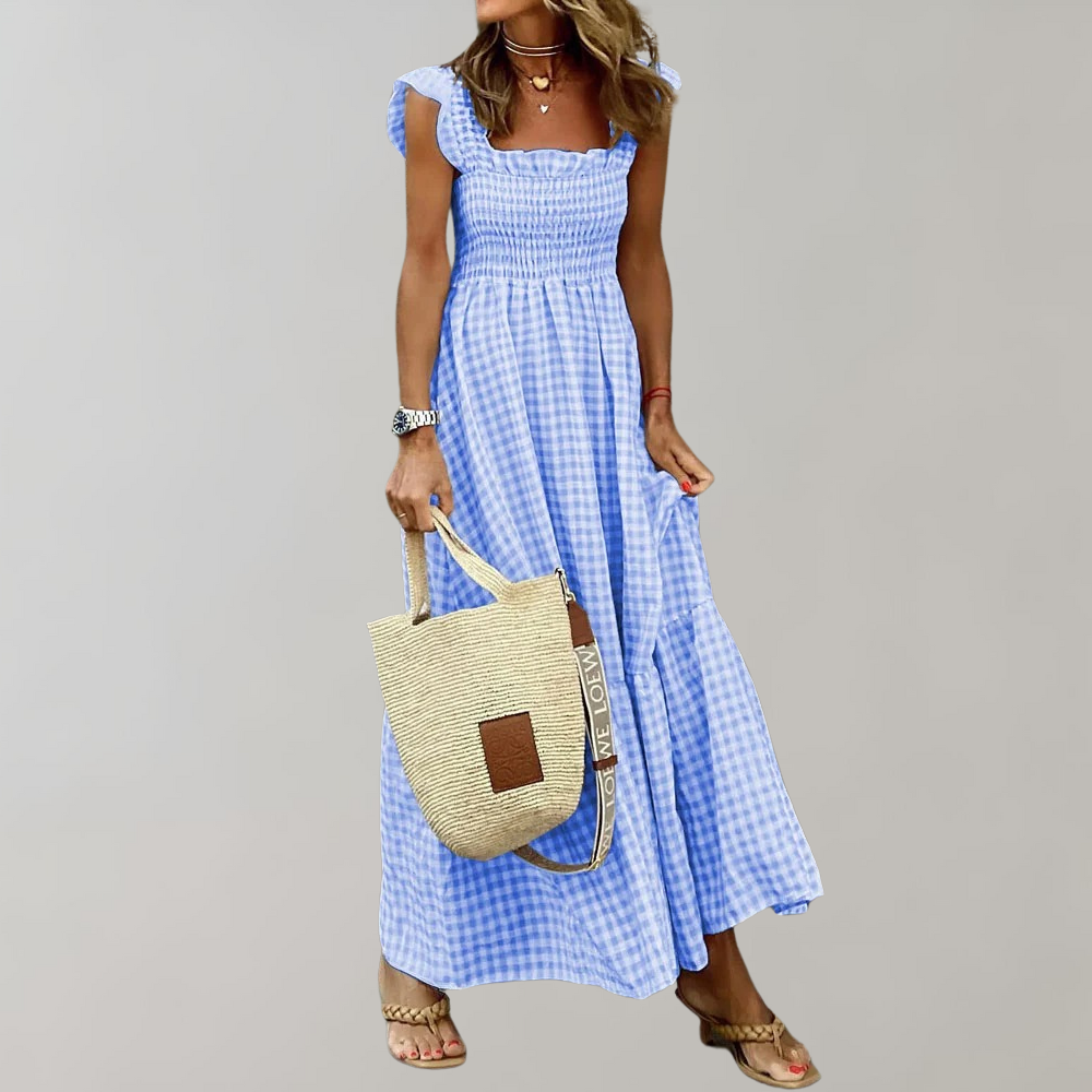 Lunaire | Robe d'été avec Motifs Éléguants et Tissu Confortable pour Femmes
