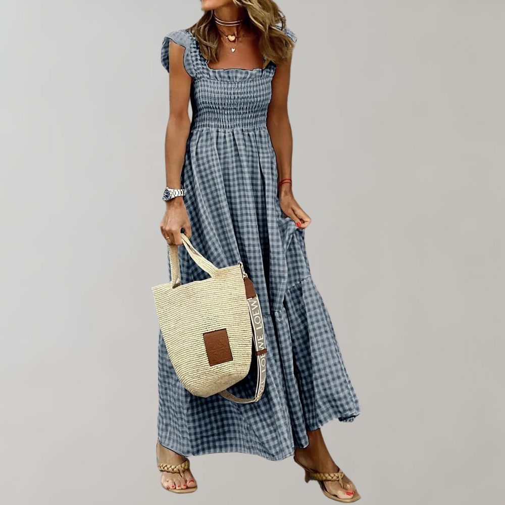 Lunaire | Robe d'été avec Motifs Éléguants et Tissu Confortable pour Femmes