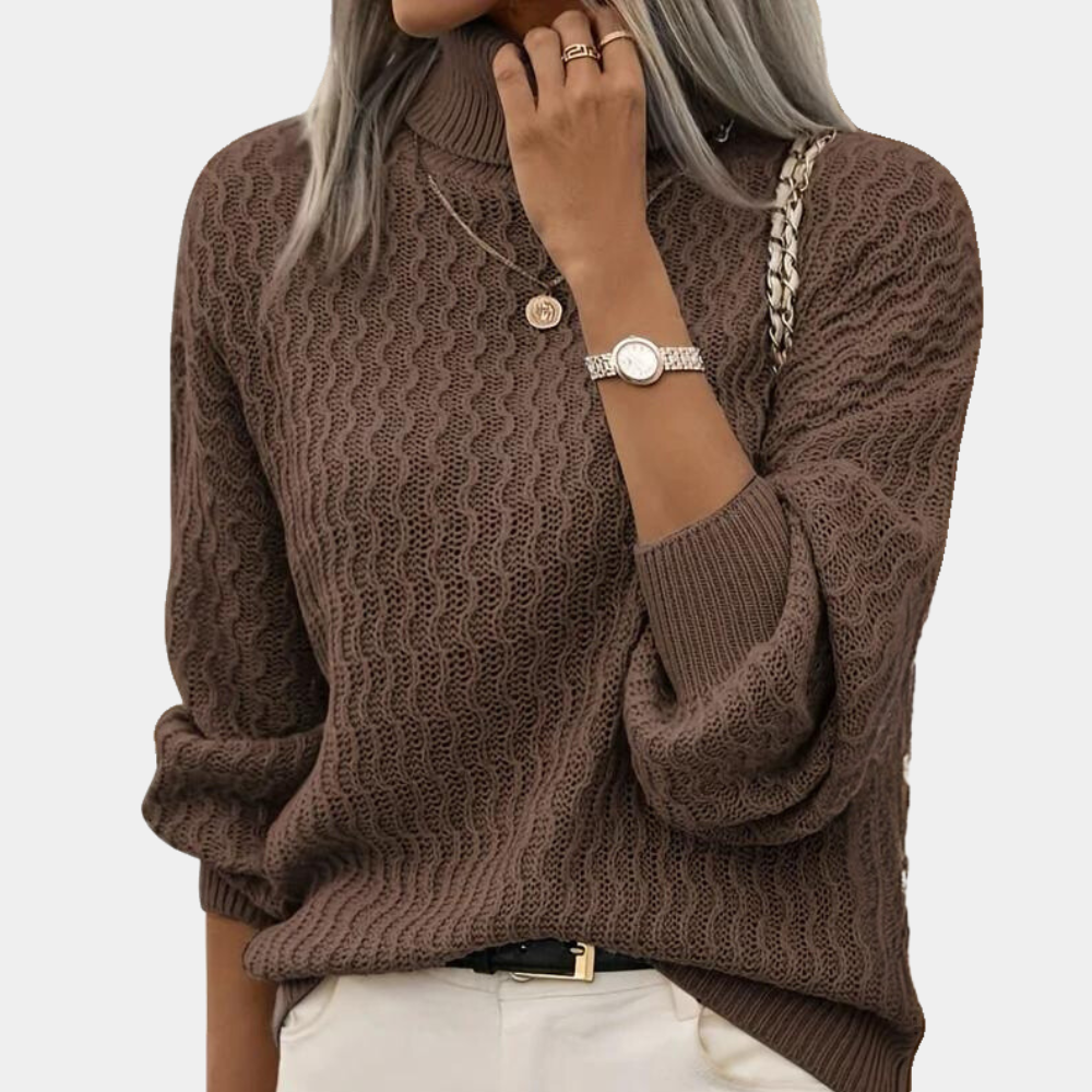 Diana | Pull Col Roulé Classique pour Femmes