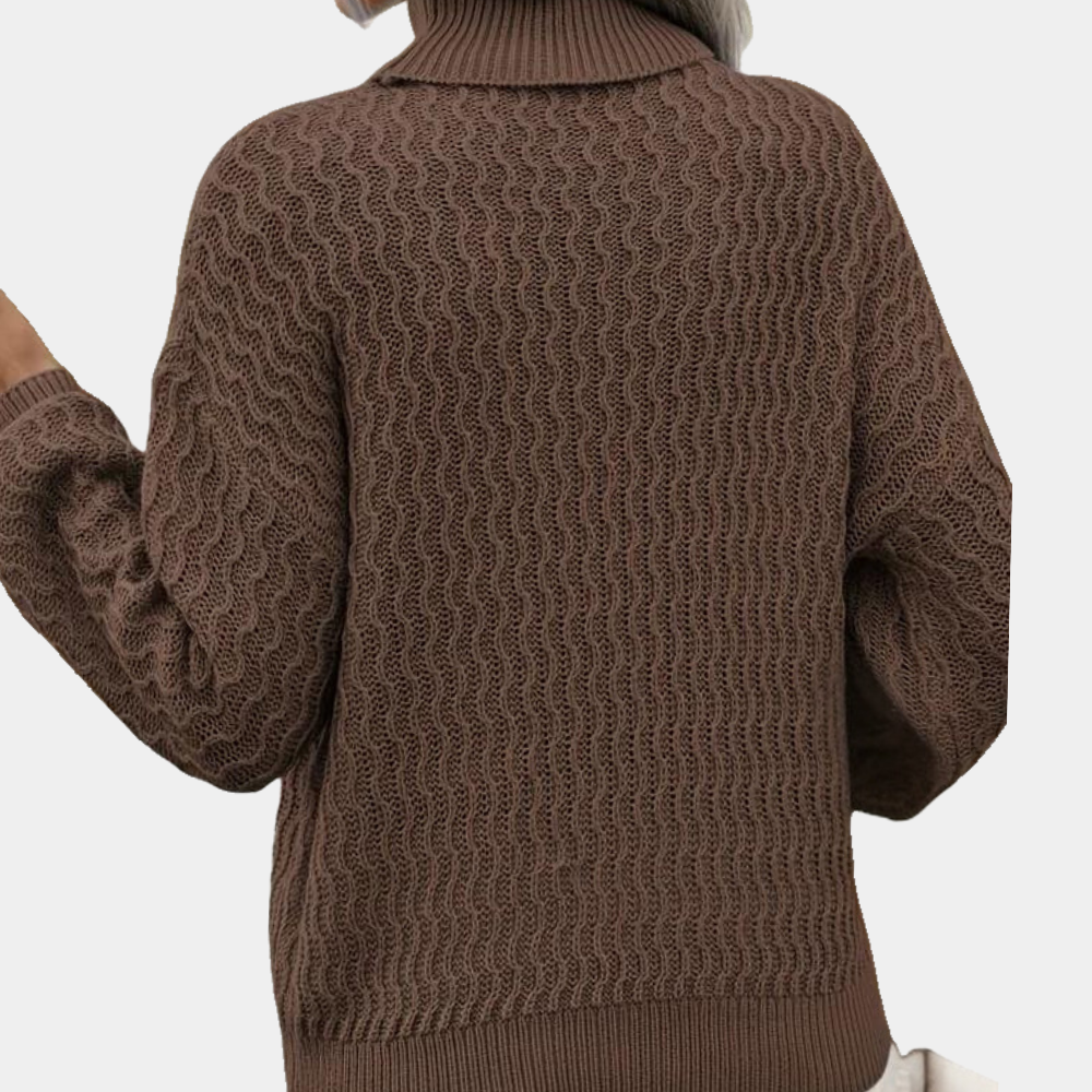 Diana | Pull Col Roulé Classique pour Femmes