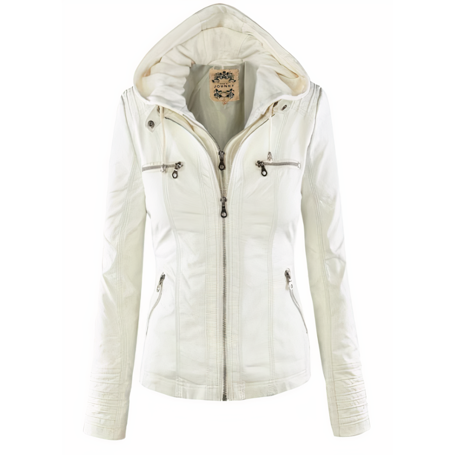 Lunaire | Veste en Cuir Élégante avec Doublure Thermique pour Femmes
