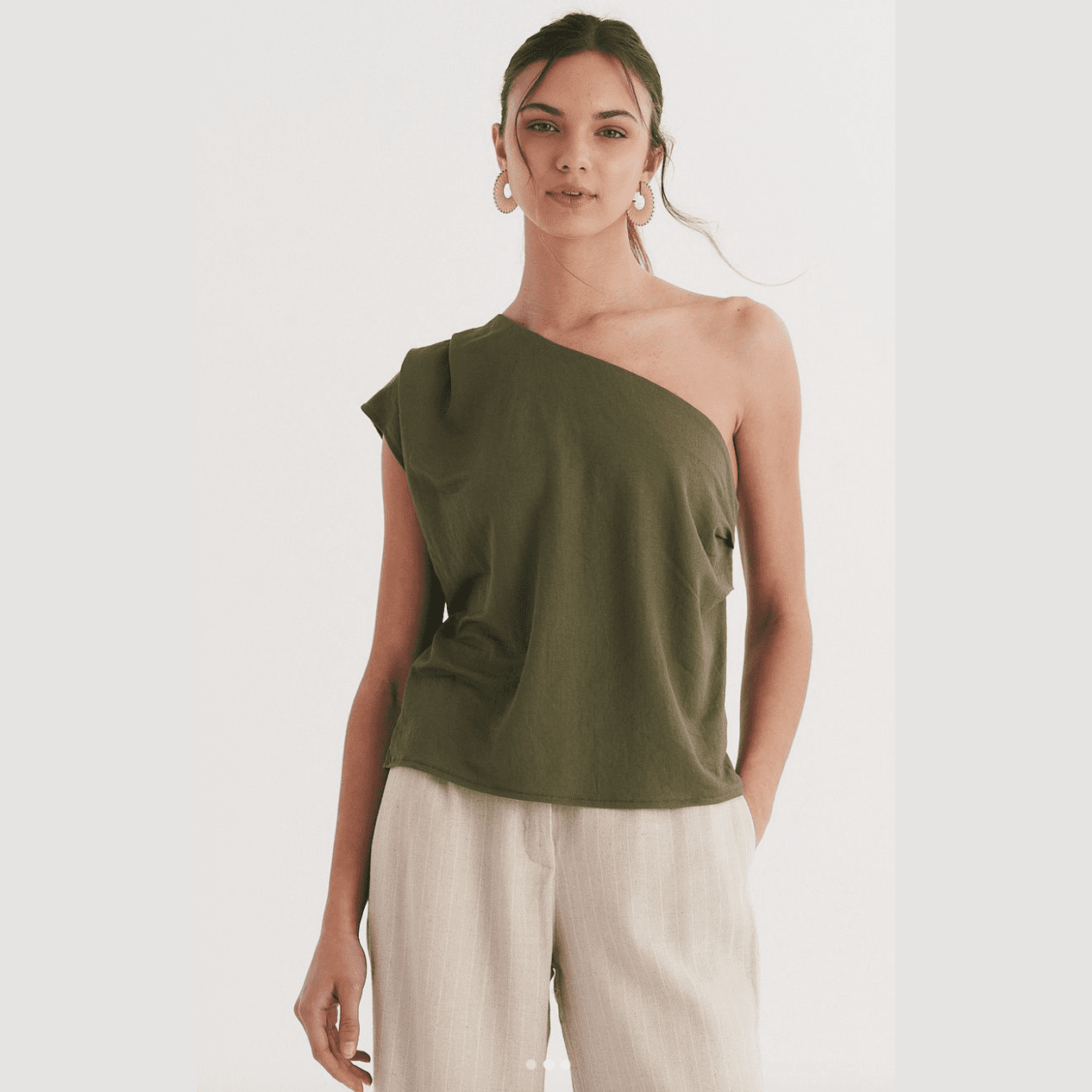 Lina | Blouse à Épaules Nues avec Tissus Légers et Imprimés Floraux pour Femmes