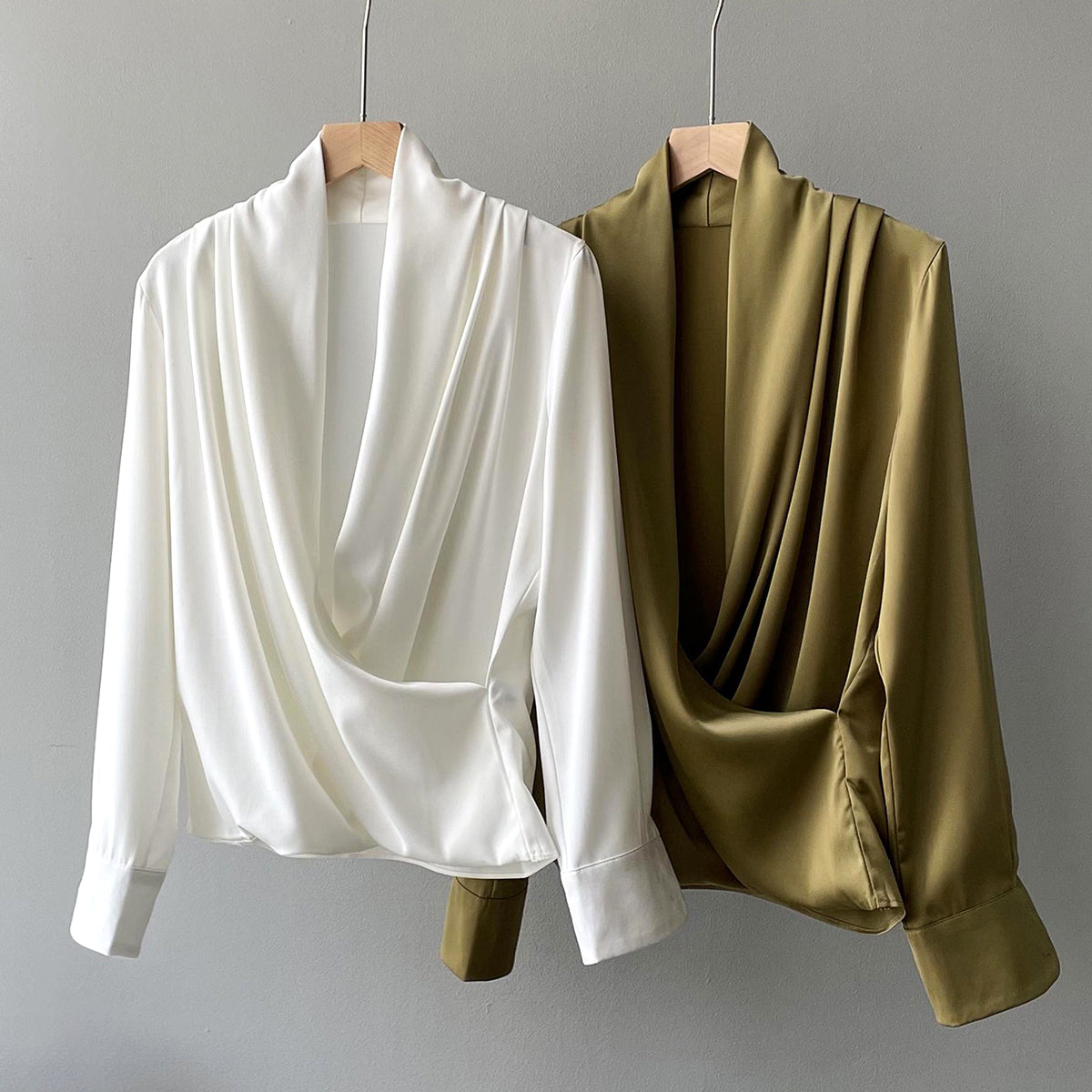 Isabelle | Blouse en Satin avec Design Élégant et Texture Soigneuse pour Femmes