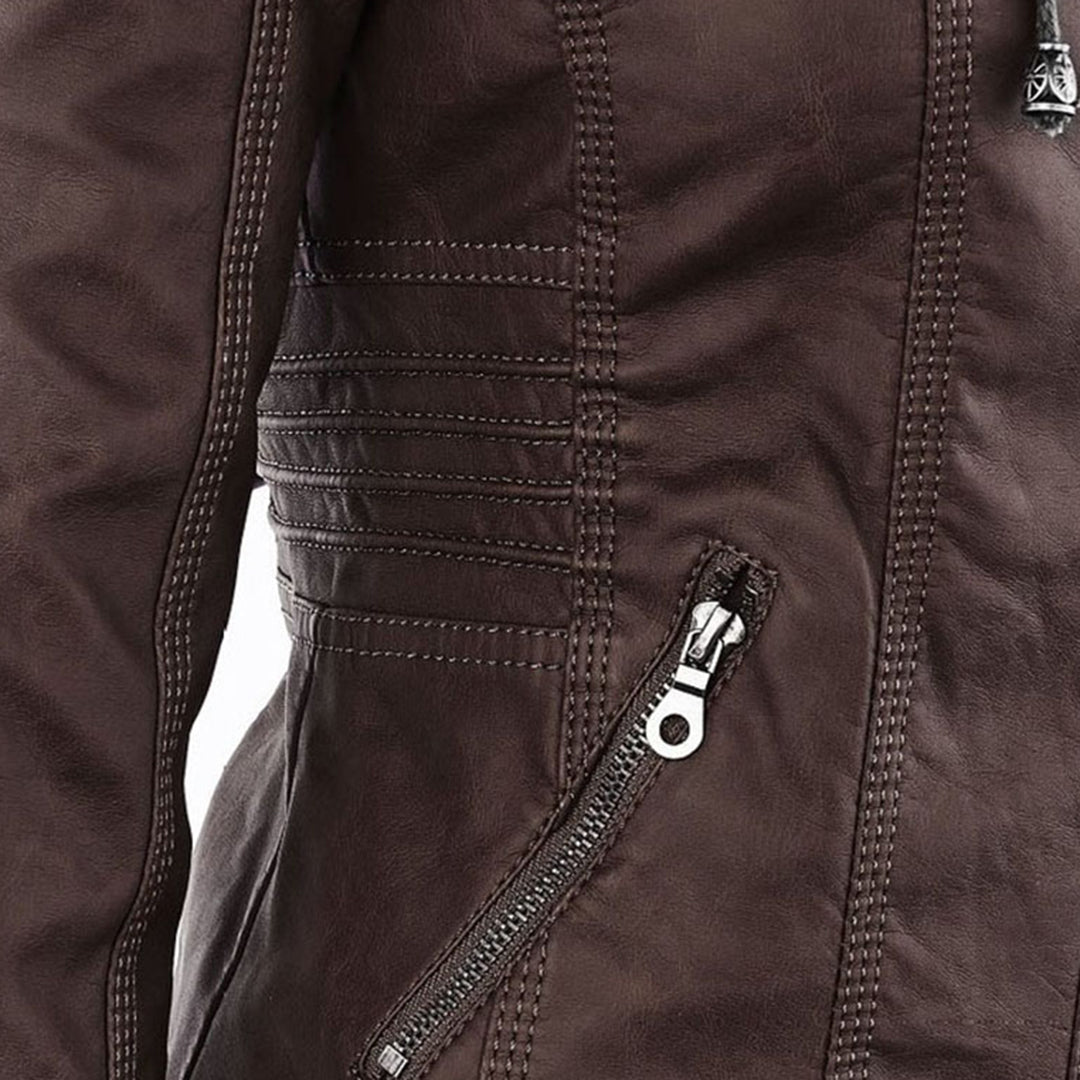 Livia | Veste en Cuir avec Doublure Thermique et Élégance pour Femmes