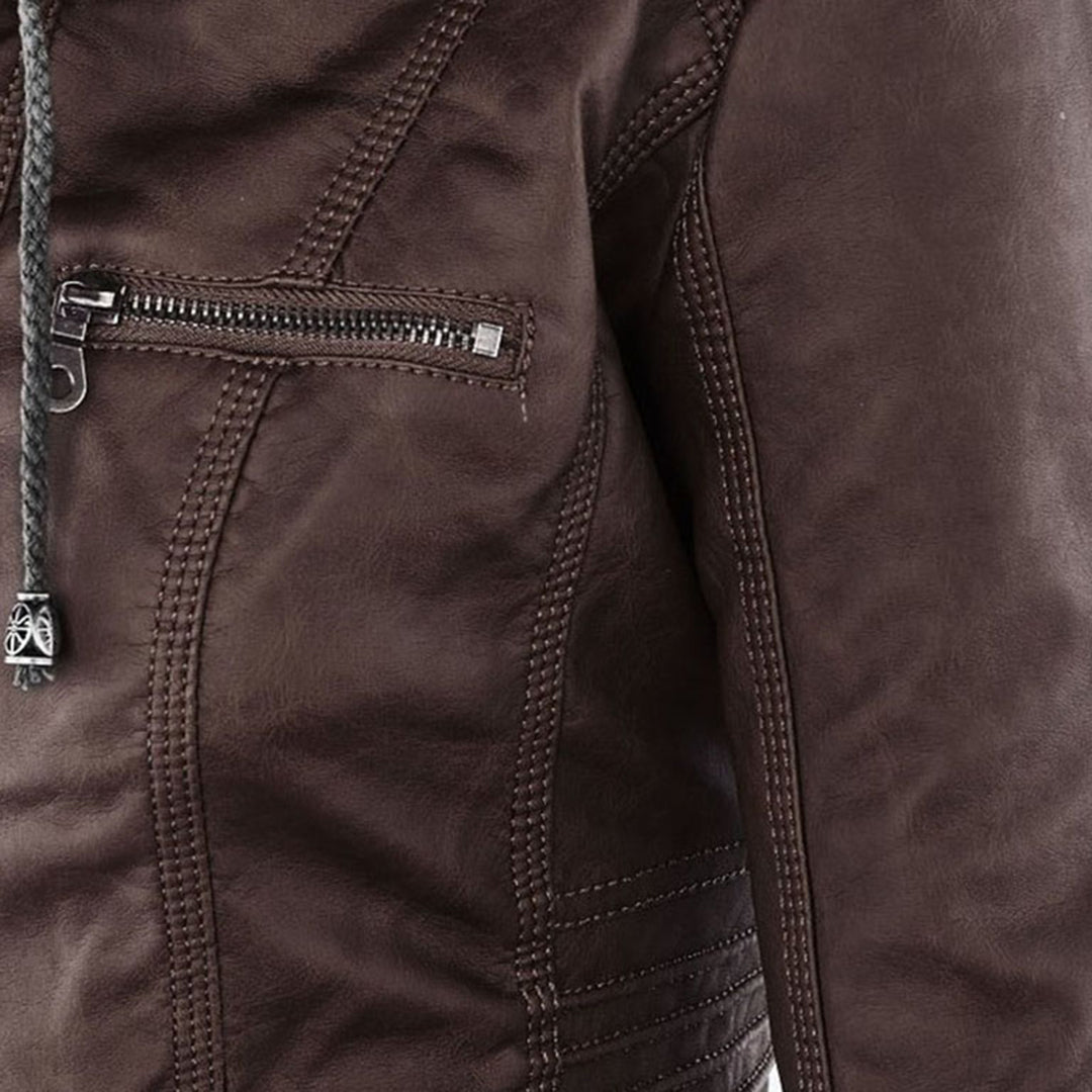 Livia | Veste en Cuir avec Doublure Thermique et Élégance pour Femmes