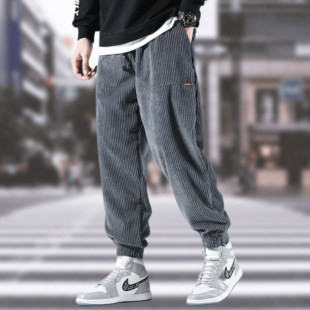 Derwin - Pantalon stylé en velours côtelé