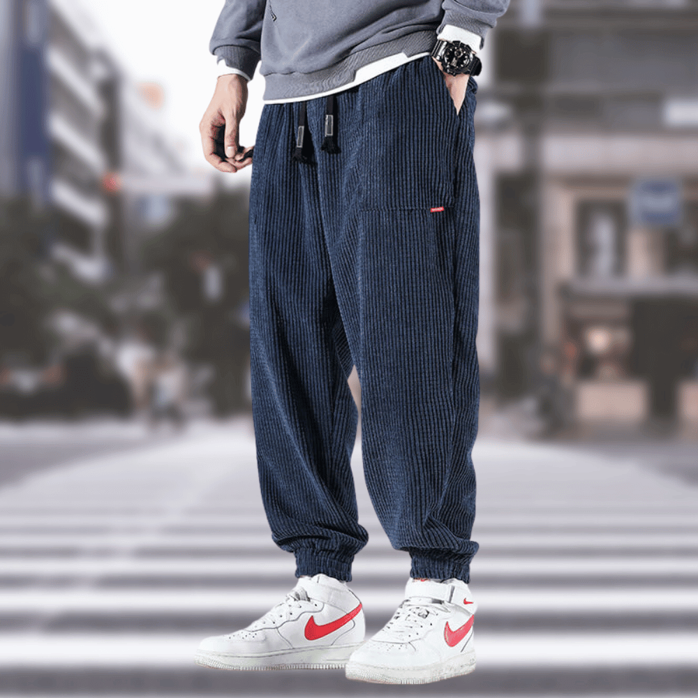 Derwin - Pantalon stylé en velours côtelé
