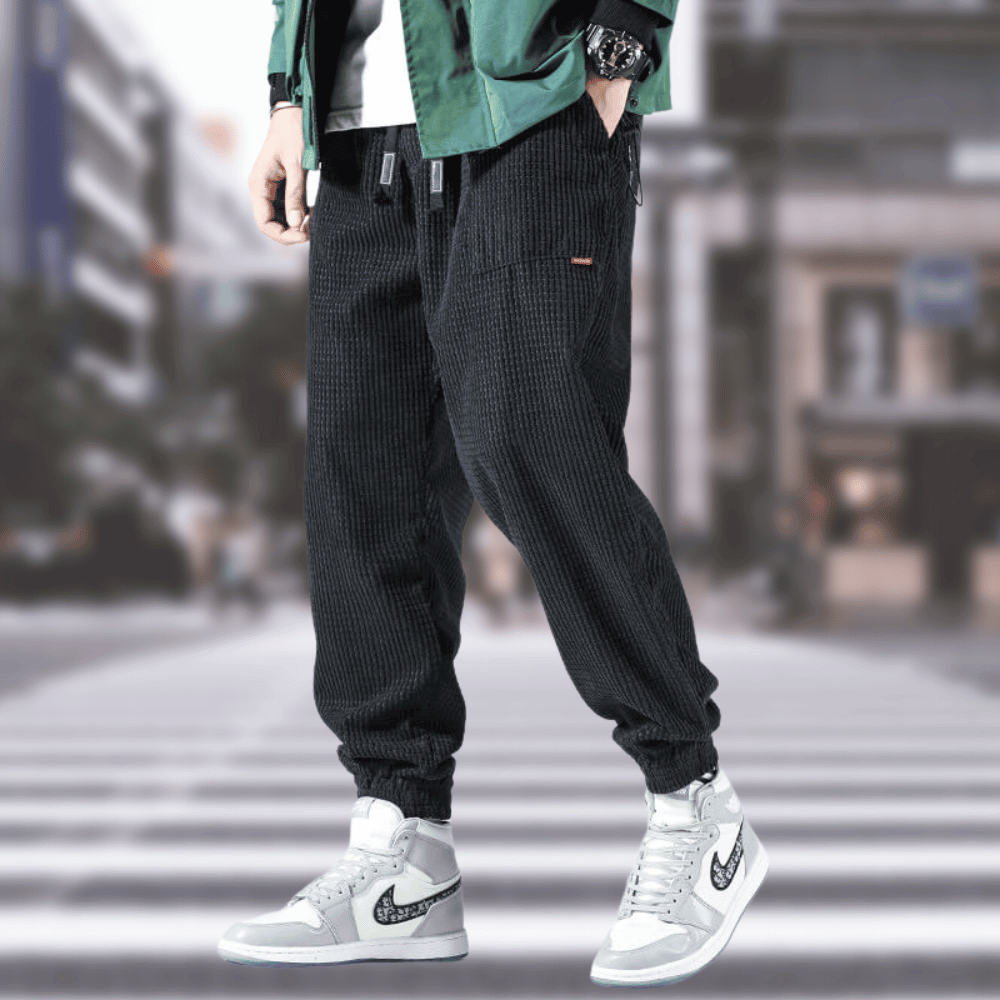 Derwin - Pantalon stylé en velours côtelé