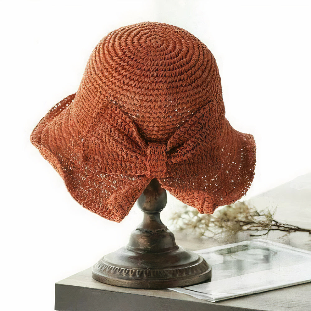 Elna - Chapeau d'été pliable avec nœud