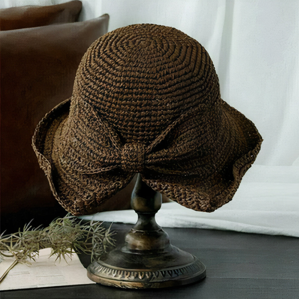 Elna - Chapeau d'été pliable avec nœud