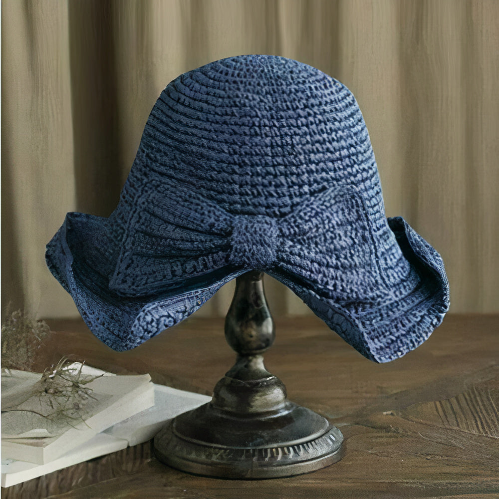 Elna - Chapeau d'été pliable avec nœud