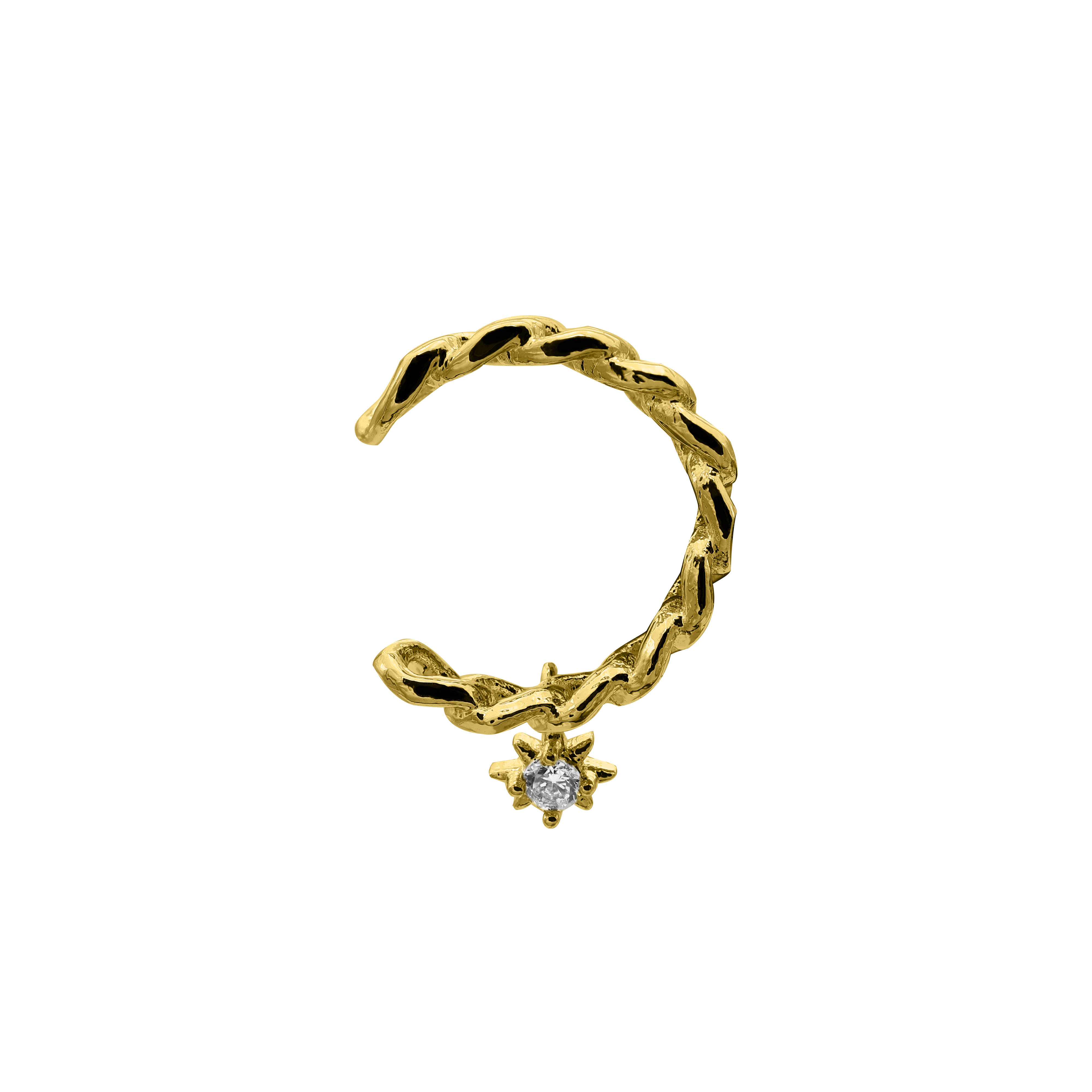 Lunaire | Earcuff avec Finition Plaqué Or et Design Étoile pour Femmes