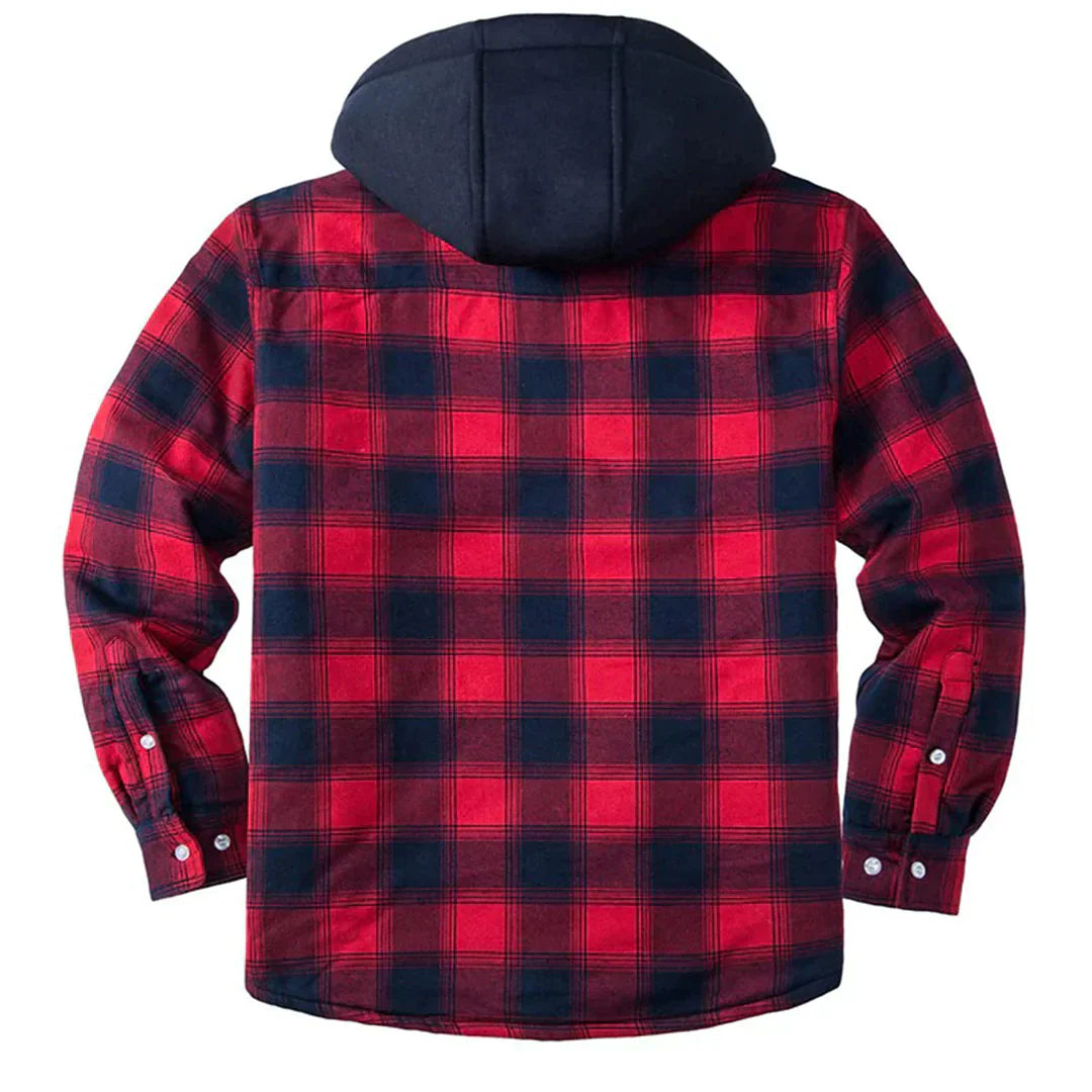 Coby - Veste à carreaux avec capuche pour hommes