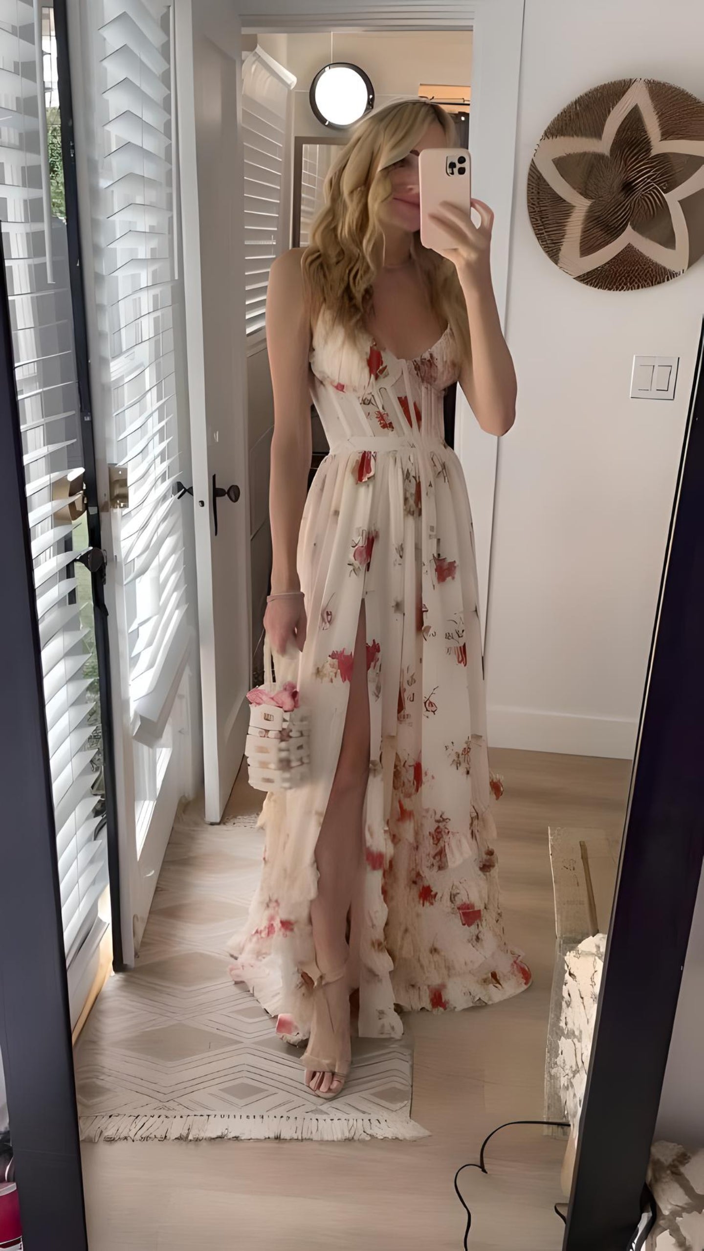 Fiona | Robe Empire à fleurs