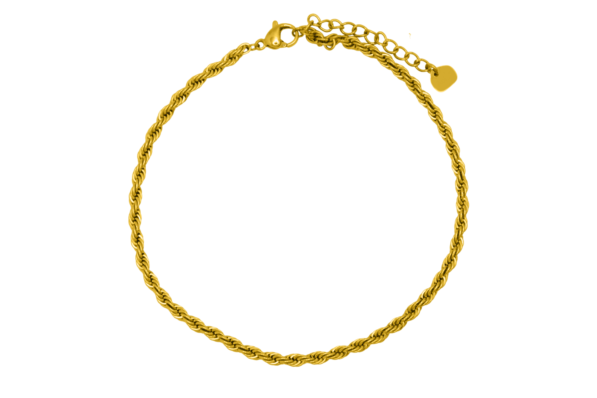 Léa | Bracelet Ancre Torsadée avec Plaqué Or et Résistance à l'Eau pour Femmes
