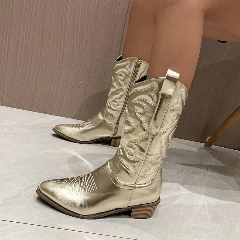 Ondina | Bottes métalliques audacieuses pour femmes