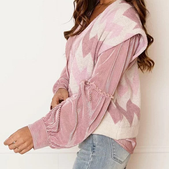 Lunaire | Blouse en Satin Élégante avec Motif à Rayures Chic pour Femmes