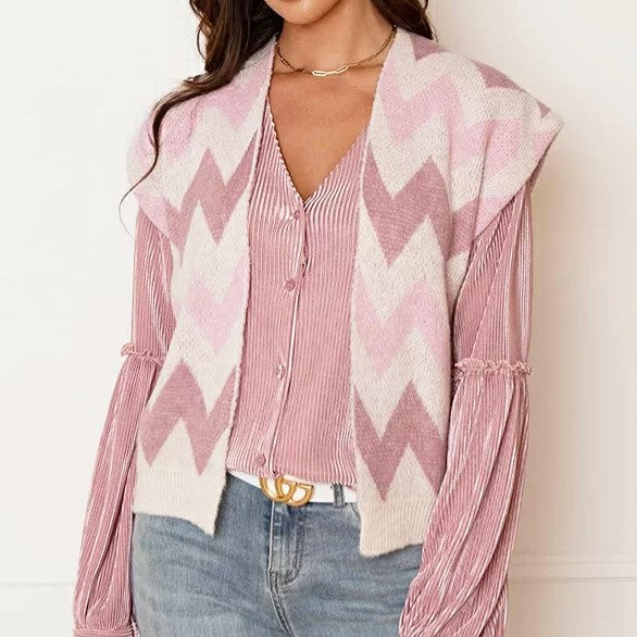 Lunaire | Blouse en Satin Élégante avec Motif à Rayures Chic pour Femmes