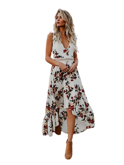 Celestine | Robe Maxi avec Imprimé Floral et Silhouette Élégante pour Femmes