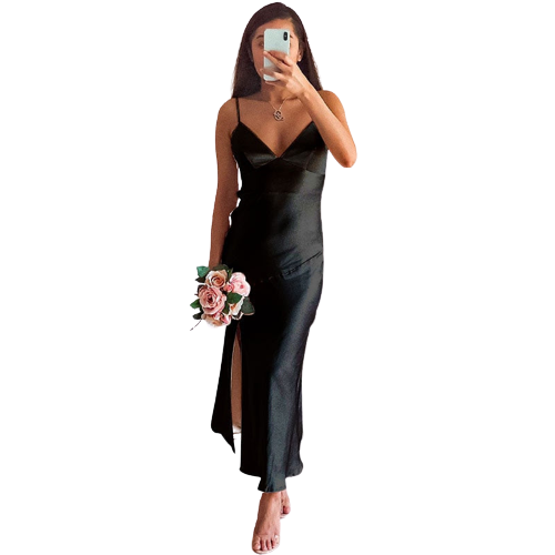 Clara | Robe de soirée fendue avec Tissu de Qualité et Design Élégant pour Femmes