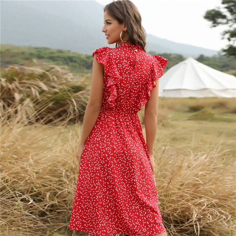Simone - Robe d'été élégante à volants