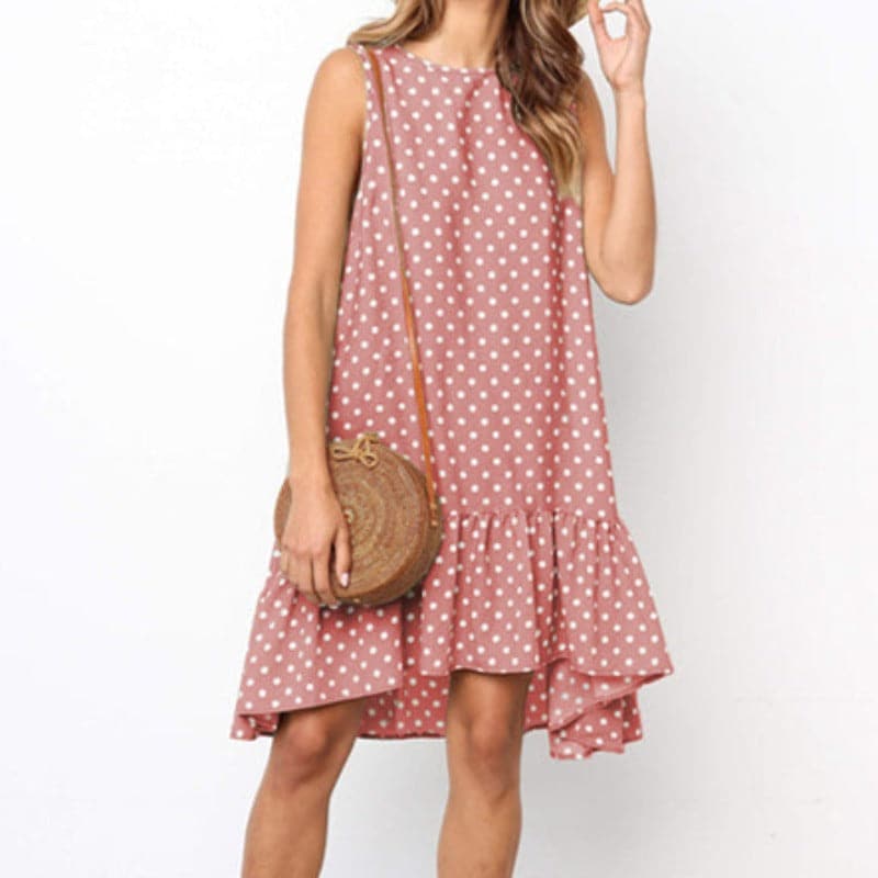 Ladina - Robe d'été élégante avec motif à pois