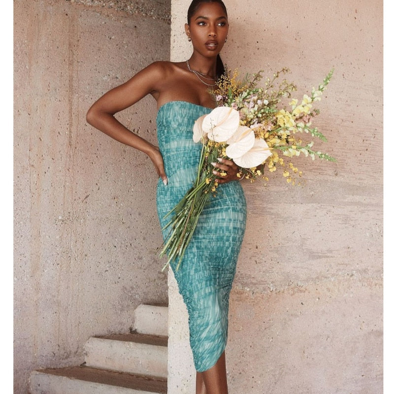 Sérénité | Robe de soirée moulante sans bretelles avec Tissu de qualité et Design Élégant pour Femmes