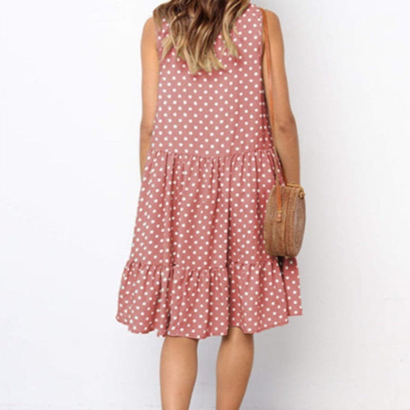 Ladina - Robe d'été élégante avec motif à pois