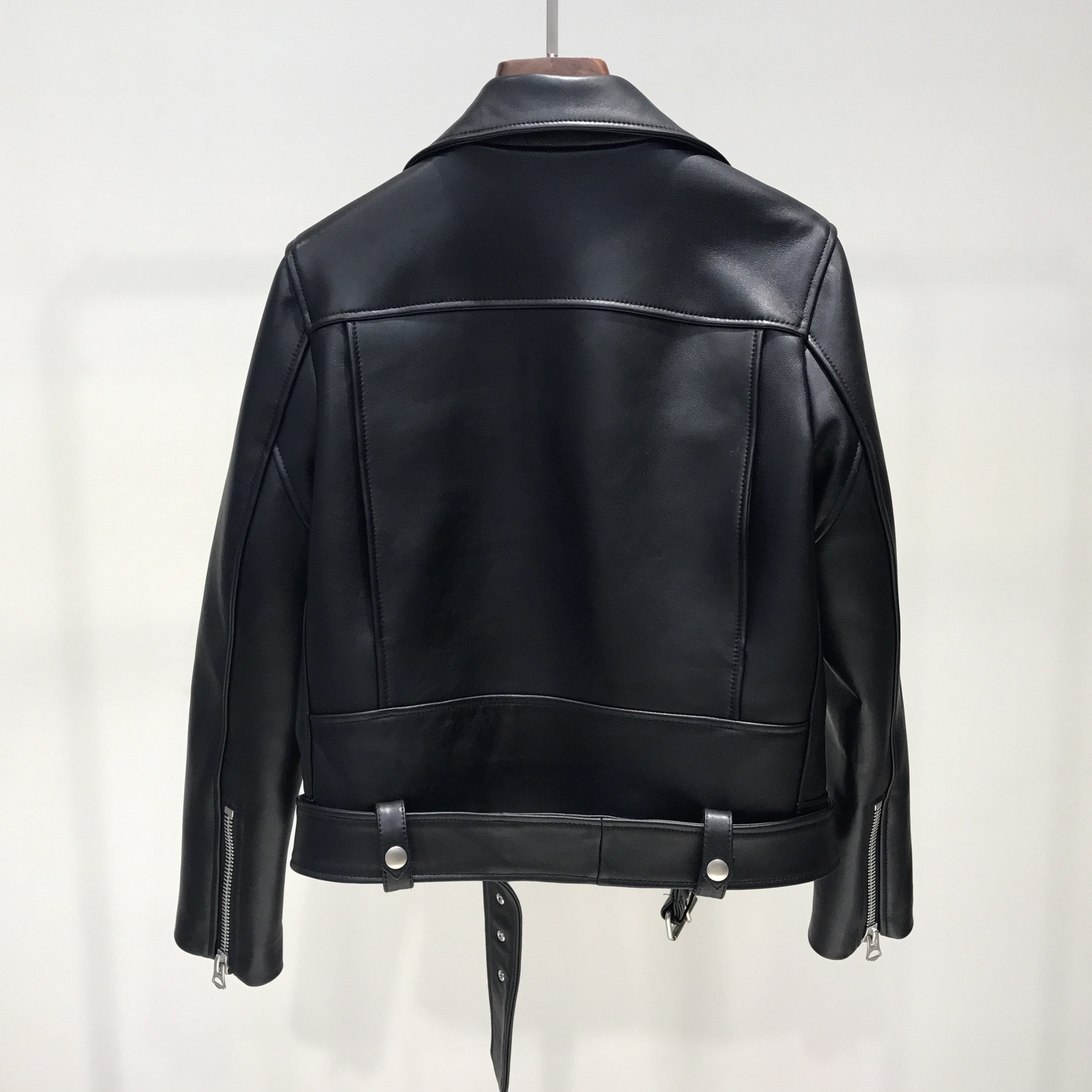 Lysandra | Veste en cuir avec style décontracté et poches pour femmes