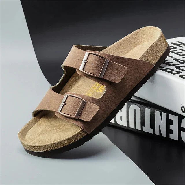 Eddie - Sandales d'été en cuir pour hommes