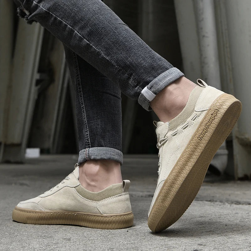Luca | Baskets en Daim avec Semelle Antidérapante et Style Décontracté pour Hommes