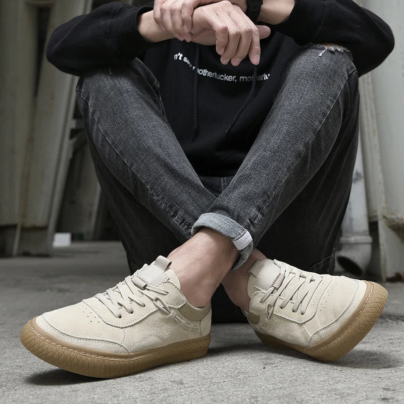 Luca | Baskets en Daim avec Semelle Antidérapante et Style Décontracté pour Hommes