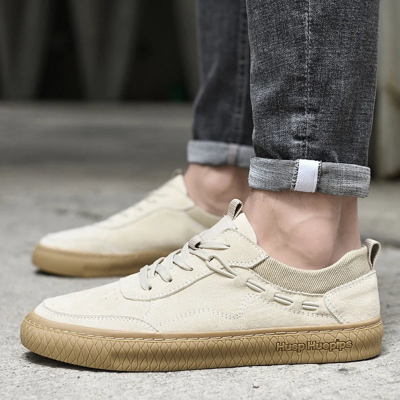 Luca | Baskets en Daim avec Semelle Antidérapante et Style Décontracté pour Hommes