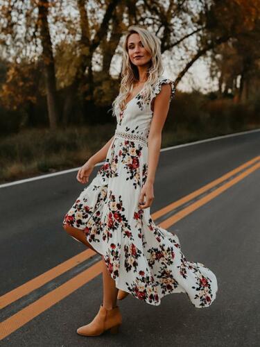 Celestine | Robe Maxi avec Imprimé Floral et Silhouette Élégante pour Femmes