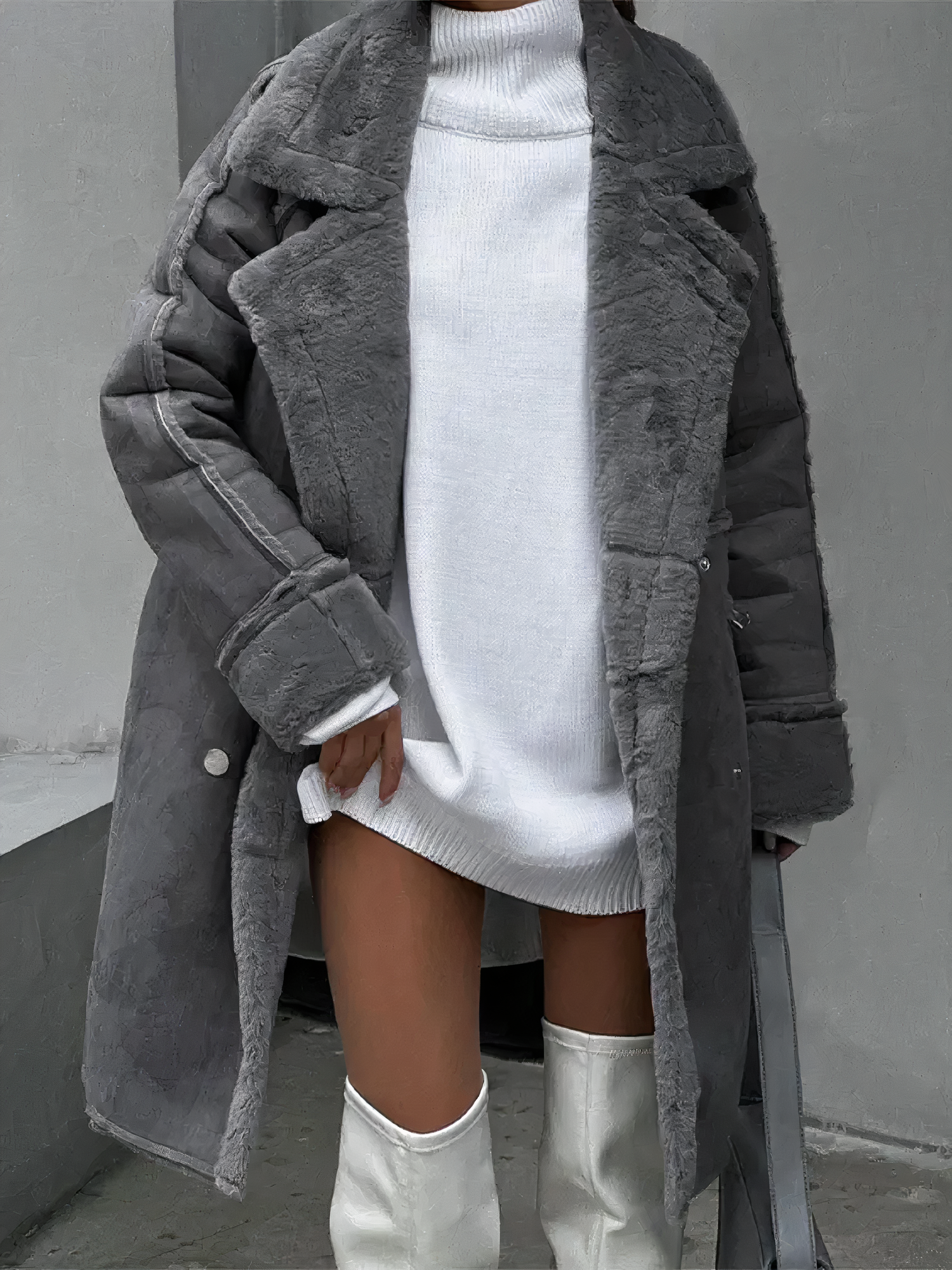 Léonie | Manteau avec Douceur en Polaire et Design Élégant pour Femmes