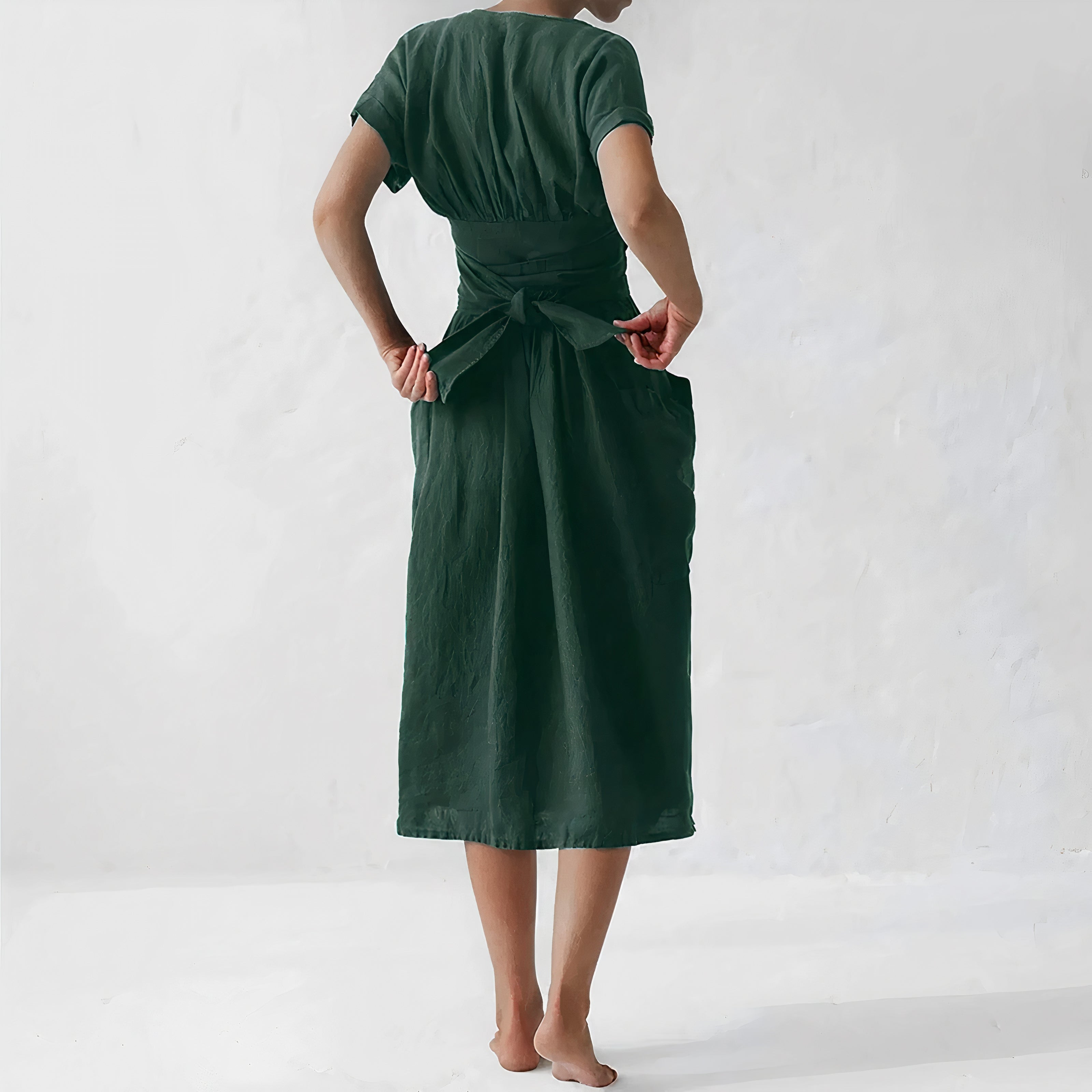 Léonie | Robe Portefeuille avec Style Élégant et Détails Uniques pour Femmes