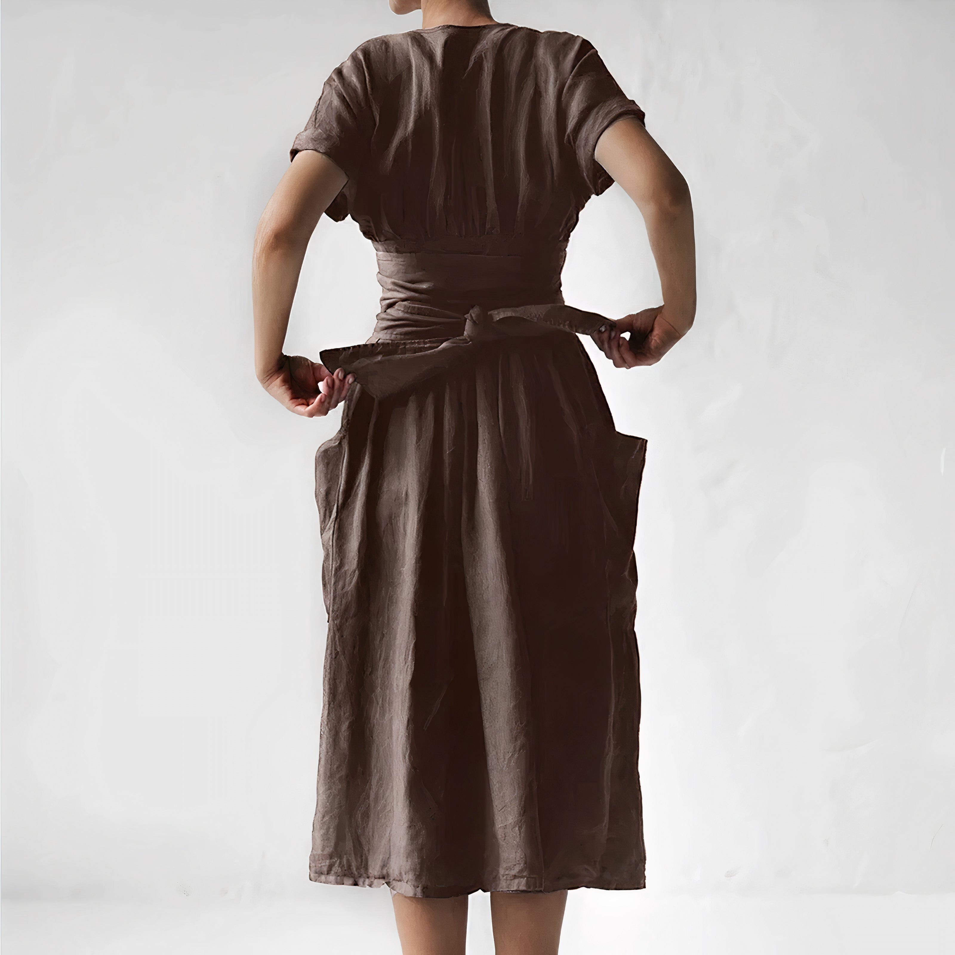 Léonie | Robe Portefeuille avec Style Élégant et Détails Uniques pour Femmes