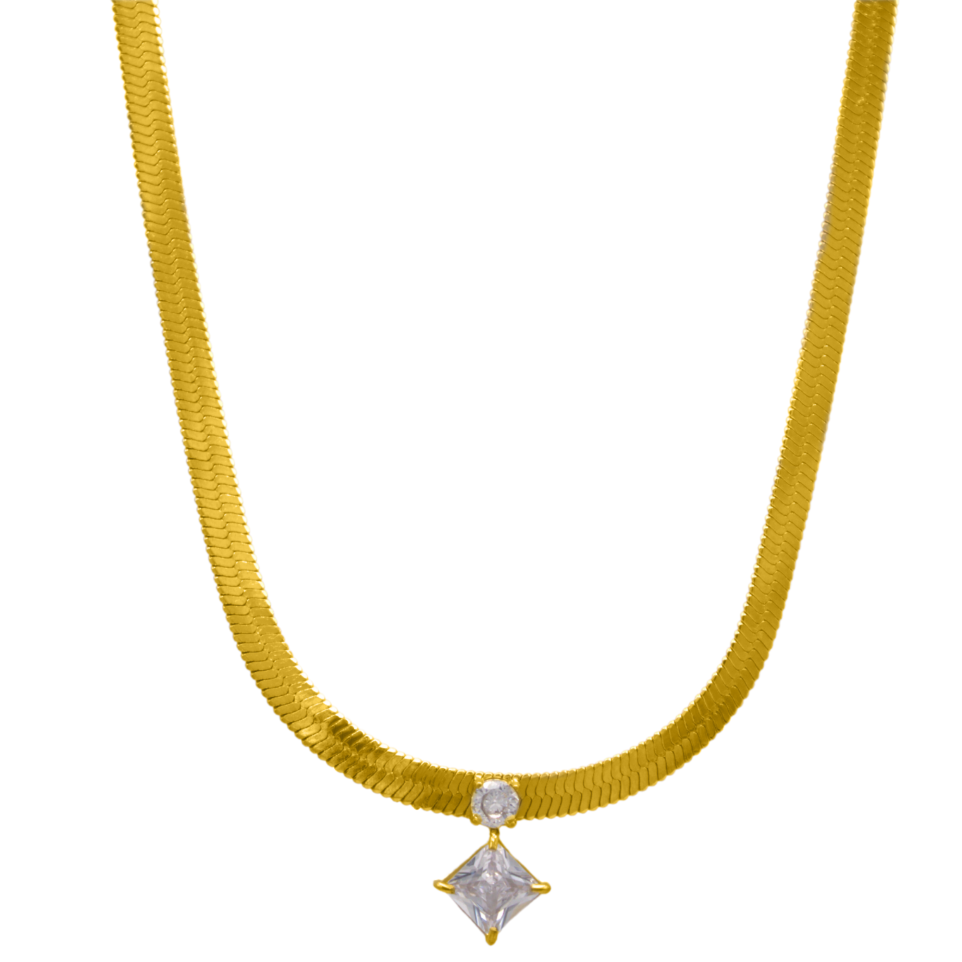 Lunaire | Collier plaqué or 14 carats avec Finition Élégante et Résistant à l'Eau pour Femmes