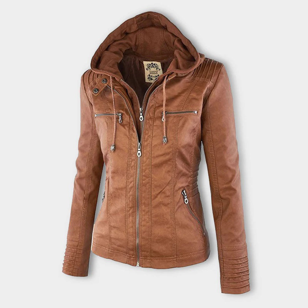 Livia | Veste en Cuir avec Doublure Thermique et Élégance pour Femmes