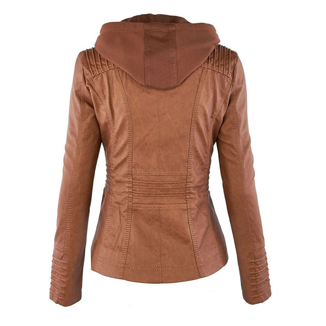 Livia | Veste en Cuir avec Doublure Thermique et Élégance pour Femmes