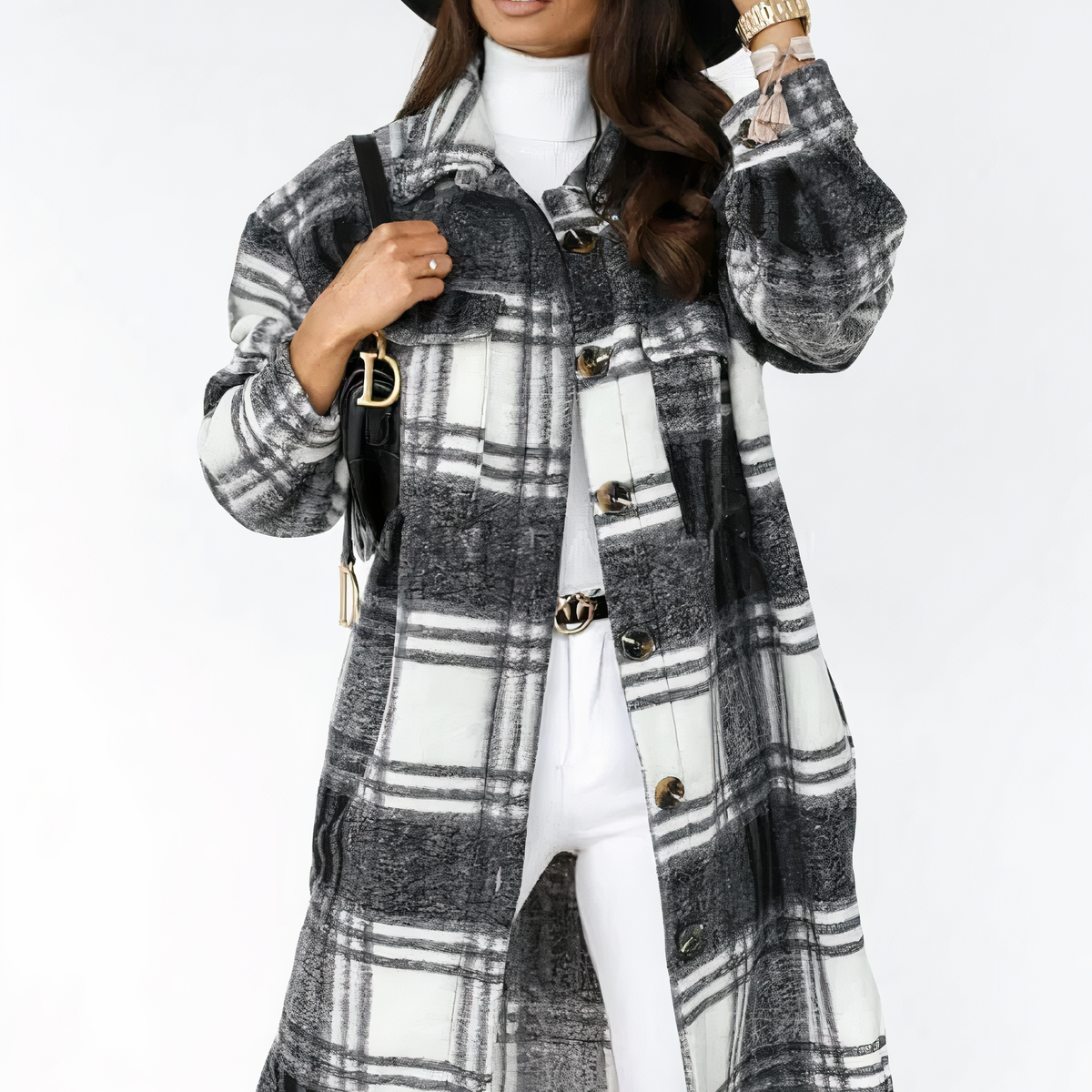 Léonie | Manteau d'Hiver avec Design Élégant et Tissu Antisalissant pour Femmes