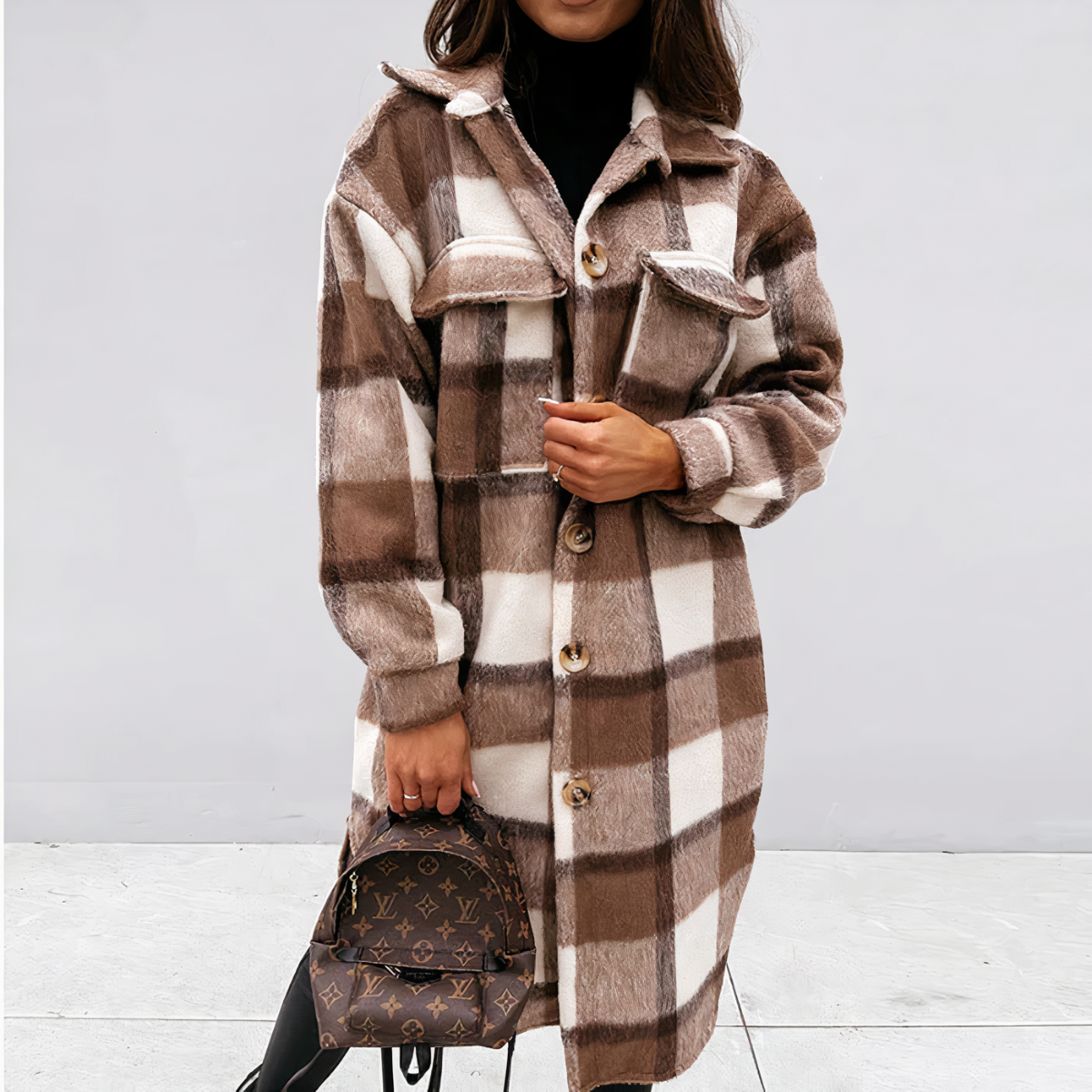 Léonie | Manteau d'Hiver avec Design Élégant et Tissu Antisalissant pour Femmes