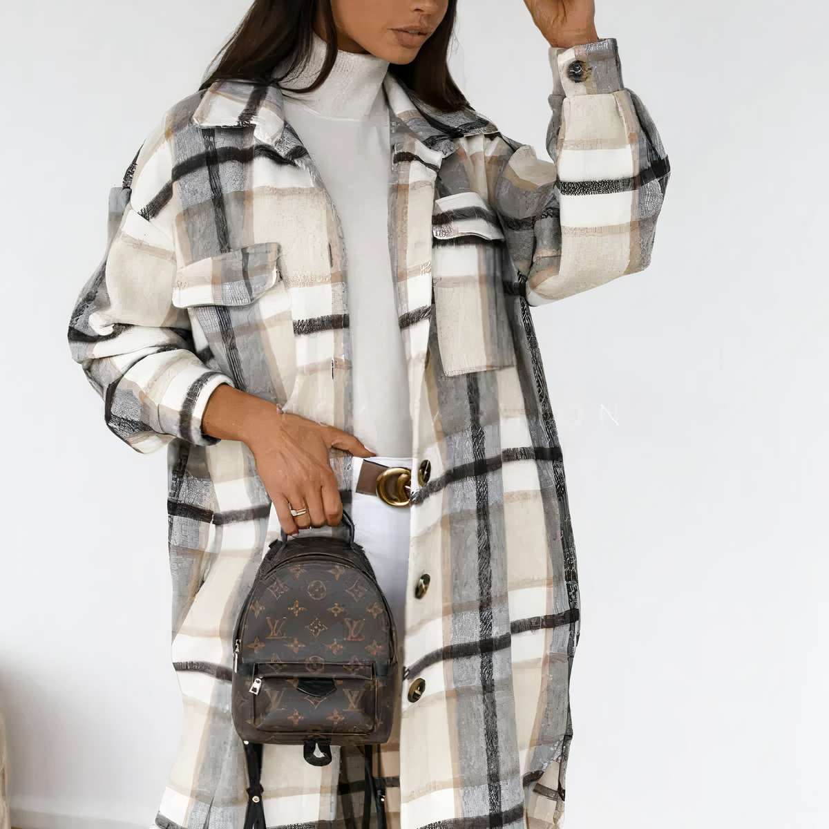 Léonie | Manteau d'Hiver avec Design Élégant et Tissu Antisalissant pour Femmes