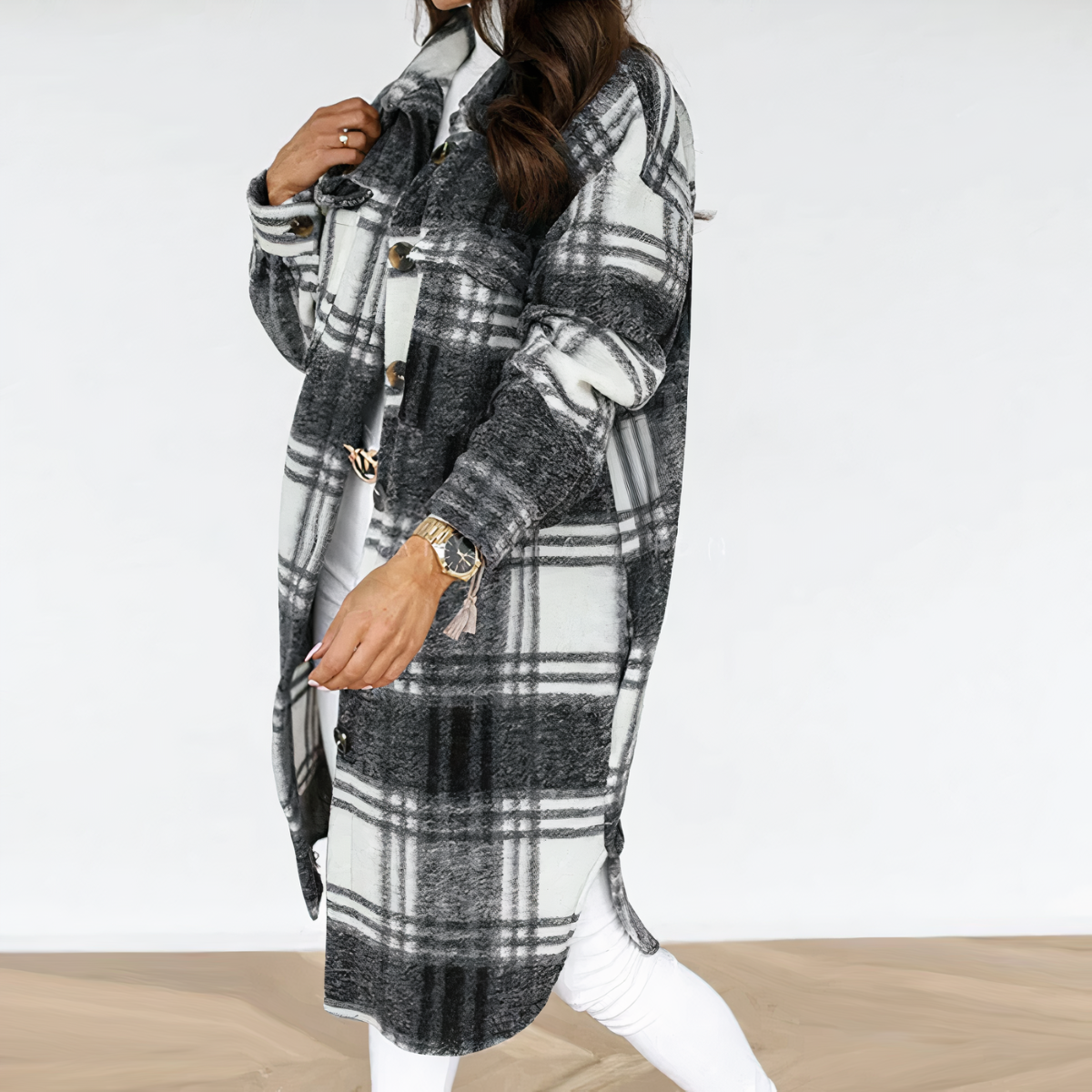 Léonie | Manteau d'Hiver avec Design Élégant et Tissu Antisalissant pour Femmes