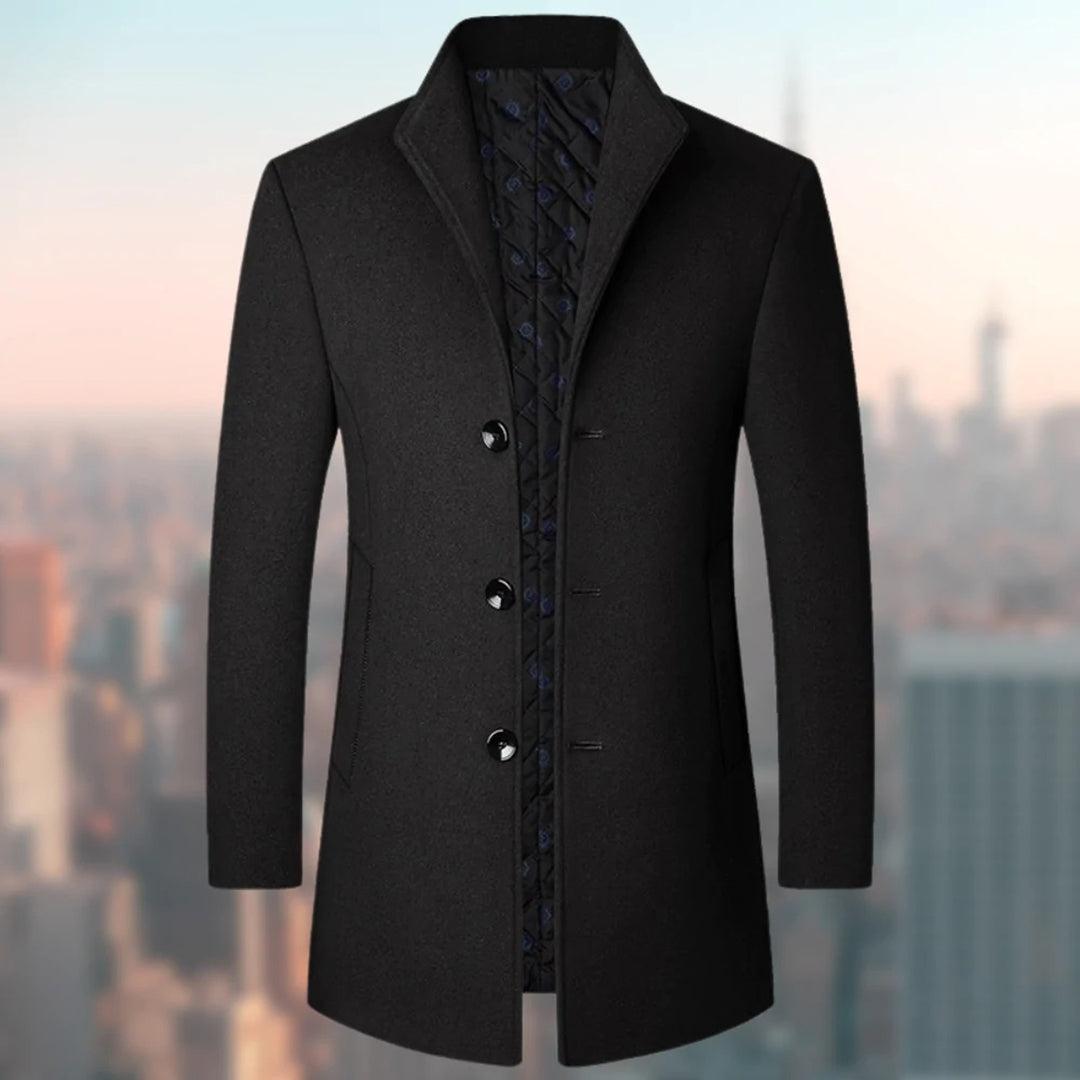 Farhan - Manteau long soigné pour hommes
