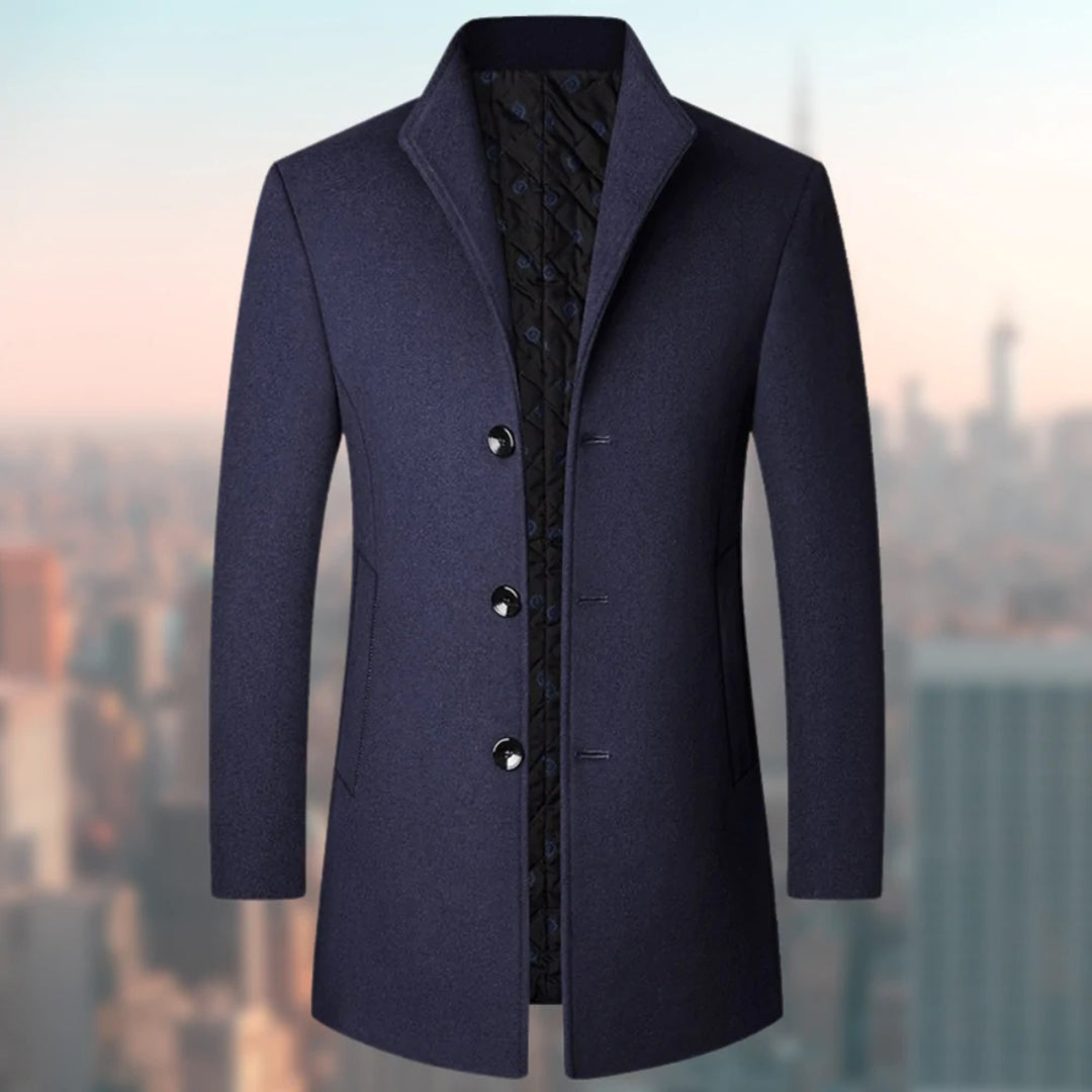 Farhan - Manteau long soigné pour hommes