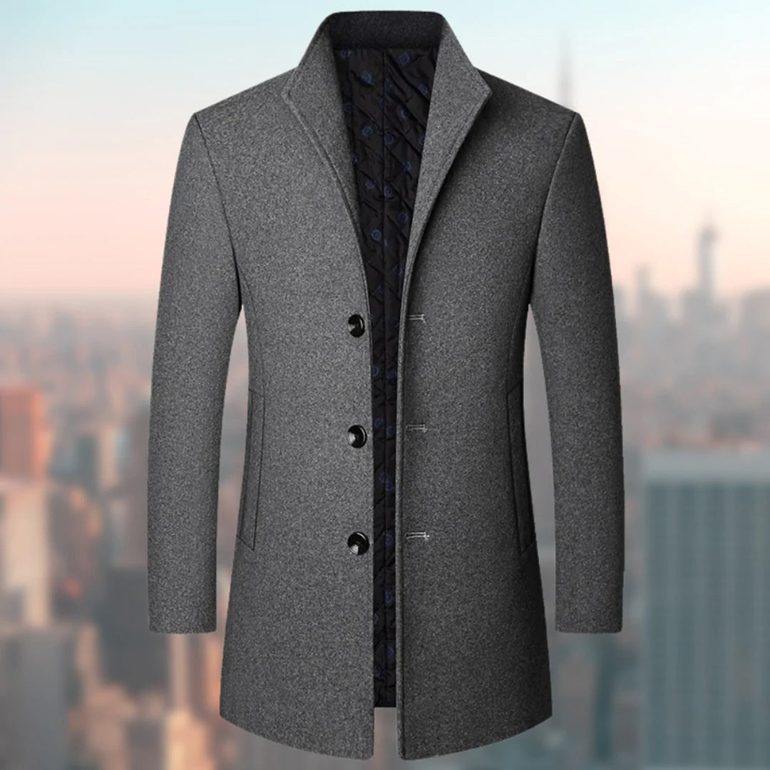 Farhan - Manteau long soigné pour hommes