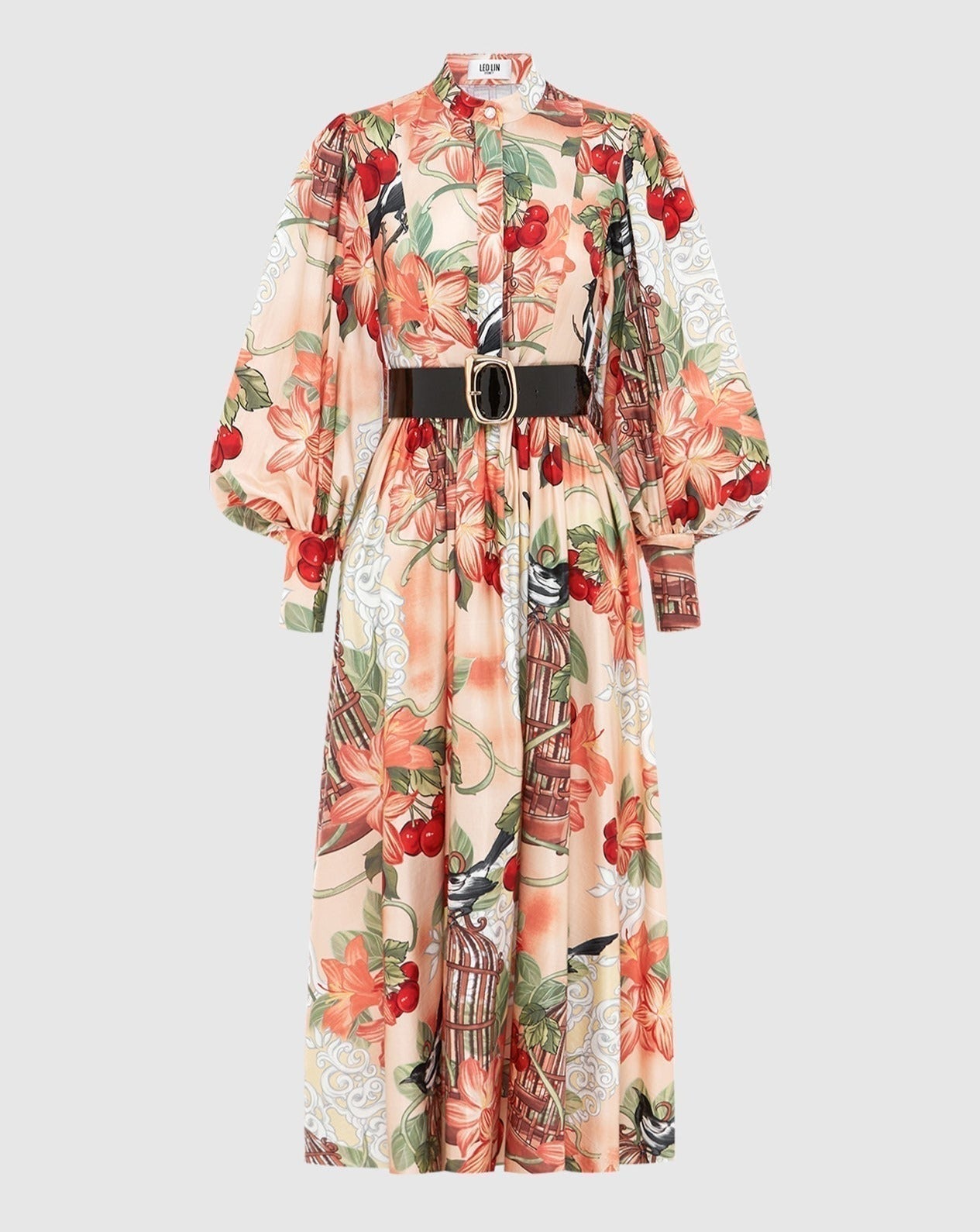 Liora | Robe midi avec motifs fleuris et tissus de qualité pour femmes